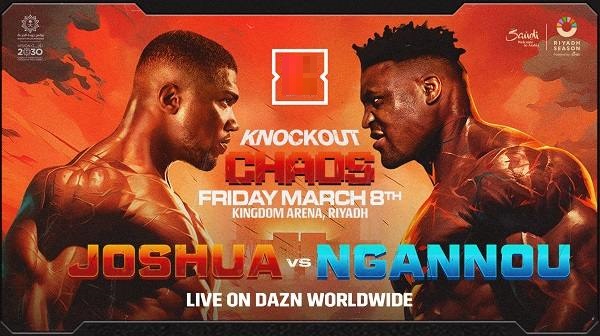 Watch Joshua vs. Ngannou 3/8/2024 – 8 March 2024 Full Show