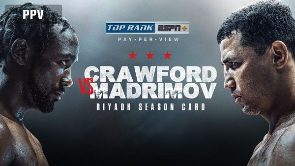 Watch Crawford vs Madrimov 8/3/24 3rd August 2024 Online Full Show Free